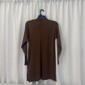 Woman's Mid-Length Sweater. Brand: Time and Tru. Color: Brown